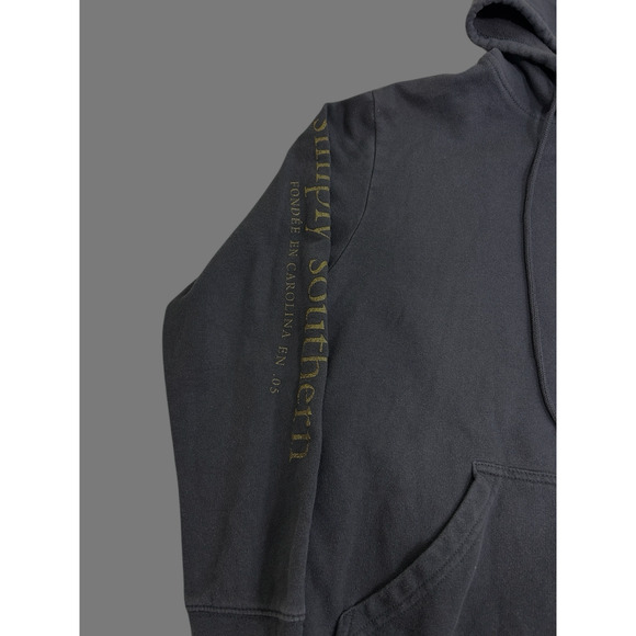 Women's Simply Southern Collection Gray Pullover Hoodie Sz Small Sweatshirt - Picture 8 of 9